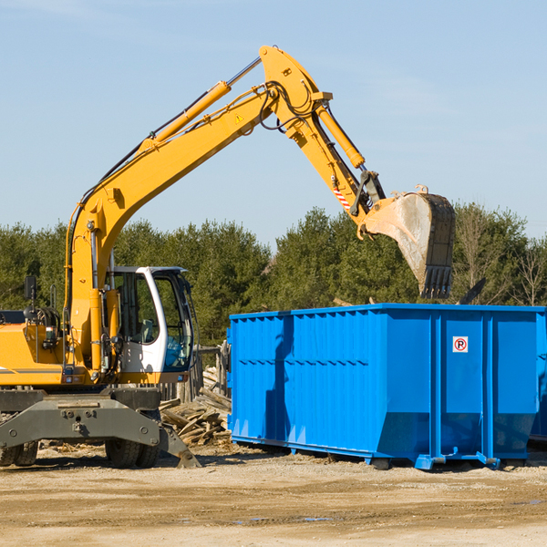 are there any restrictions on where a residential dumpster can be placed in Hardesty OK